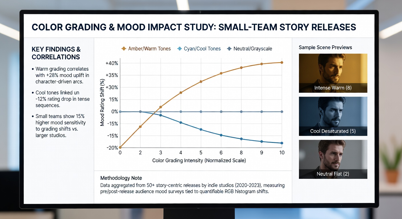 Side-by-side comparison of color graded scenes from independent narrative games illustrating mood rating variations