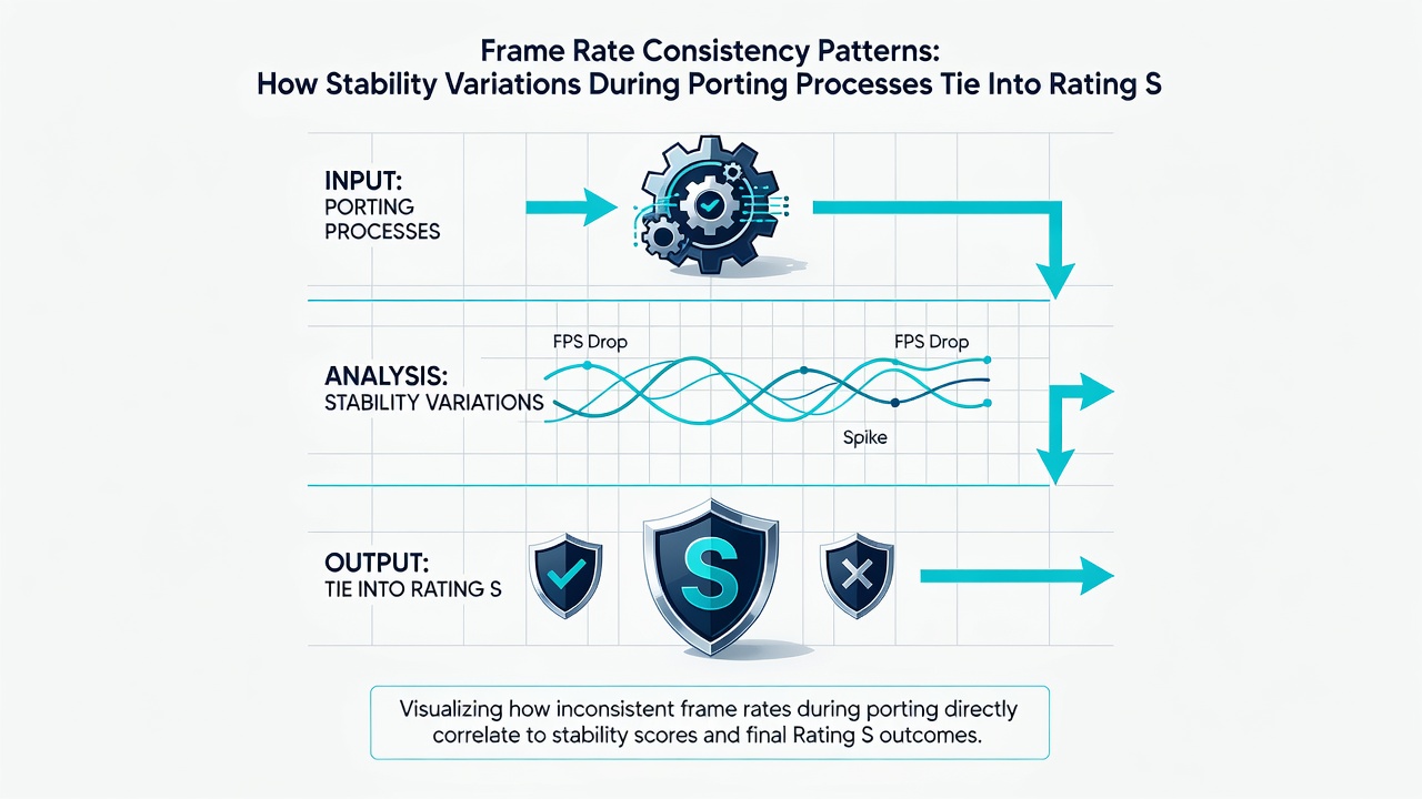 Comparison charts showing frame rate data and corresponding rating changes for action game ports
