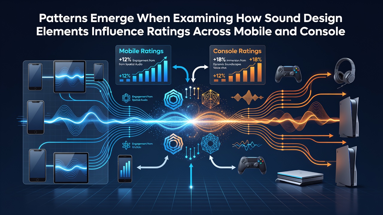 Comparison of audio element influences on ratings between mobile and console games