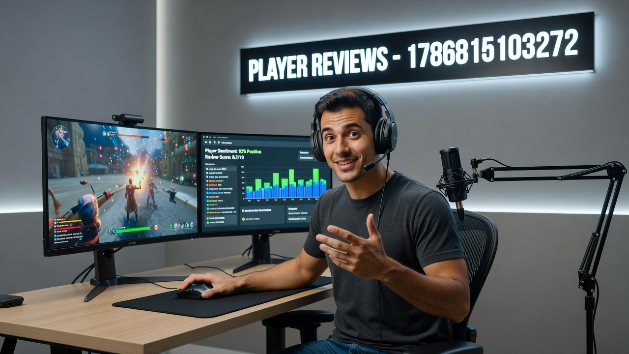 Chart displaying aggregated player review trends across different game genres and regions